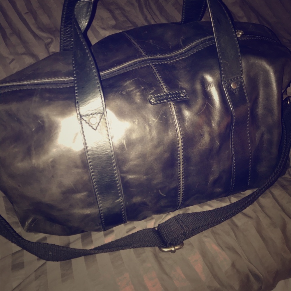 Large Fossil Grey Duffle Bag